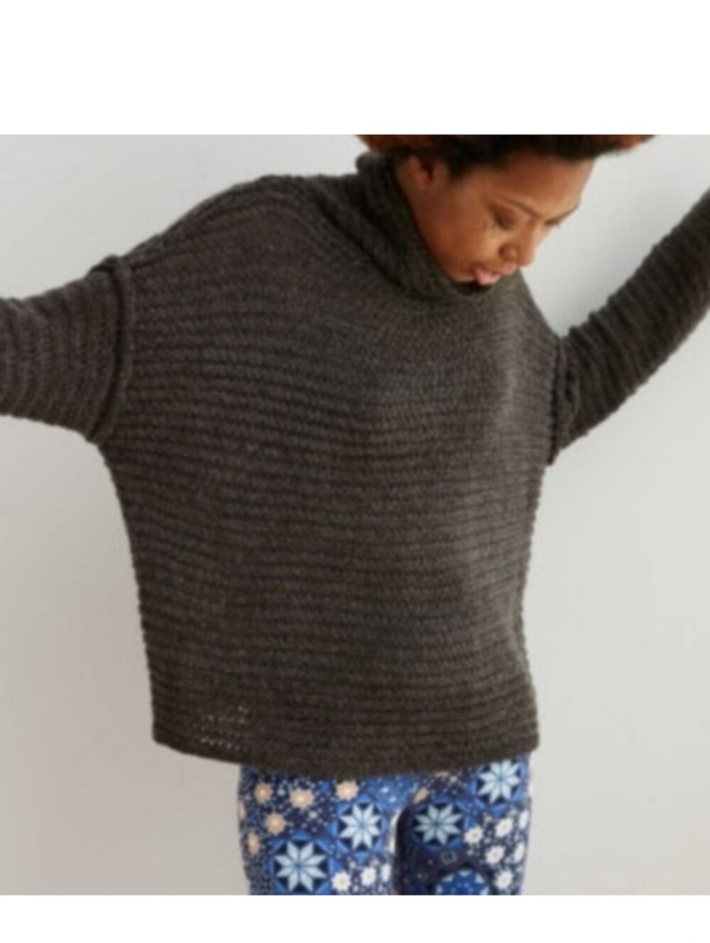 NWT Aerie Grey Wool Blend Chunky Sweater Size Large